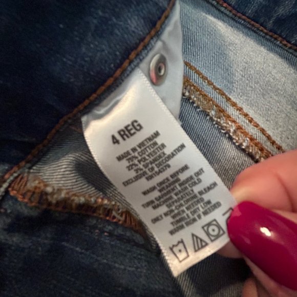 Aero High Rise Stretchy Denim Jeggings Size 4 - Picture 5 of 9